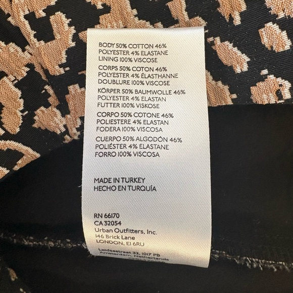 Anthropologie x Maeve - High Rise, Wide-Leg Cropped Pants - Cheetah Print - Picture 4 of 5